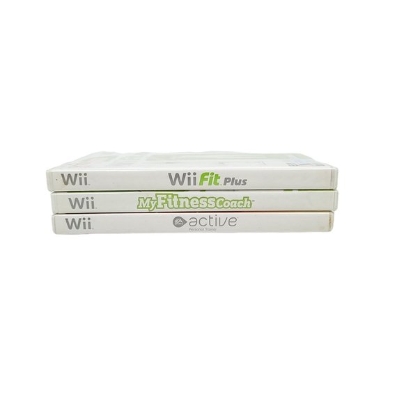 Nintendo Wii Fit Plus My Fitness Coach Active Personal Trainer Games Lot Of 3 - Picture 10 of 11
